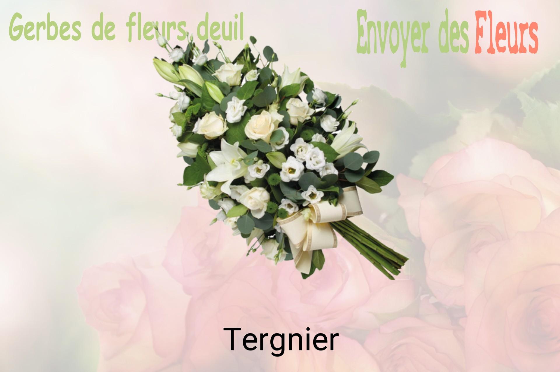 Gerbe de fleurs de deuil livrée à Tergnier